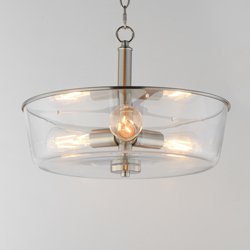 Fuller 3-Light Semi Flush/Pendant Convertible