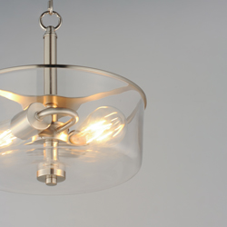 Fuller 3-Light Semi Flush/Pendant Convertible