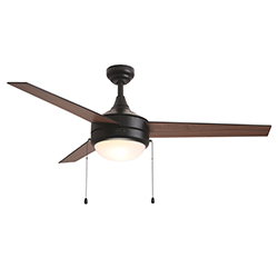 Trio Pull 52" 3-Blade Fan w Pull Chain