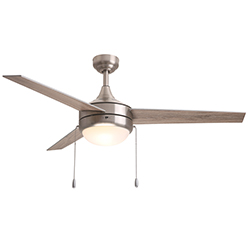 Trio Pull 52" 3-Blade Fan w Pull Chain