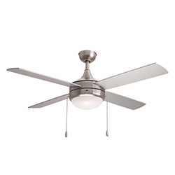 Quattro 52" 4-Blade Fan w Pull Chain