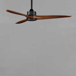 Woodwind 52" Solid Wood Blade Fan w LED Light Kit