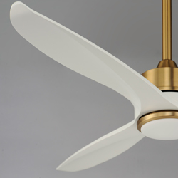 Woodwind 52" Solid Wood Blade Fan w LED Light Kit