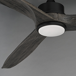 Woodwind 72" Solid Wood Blade Fan w LED