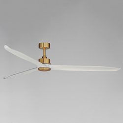 Woodwind 80" Solid Wood Blade Fan W LED