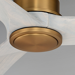 Woodwind 80" Solid Wood Blade Fan W LED