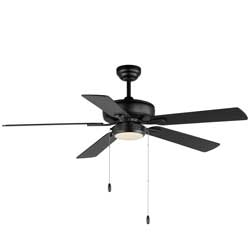 52" Super-Max Fan w/ LED Light Kit - Black