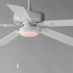 52" Super-Max Fan w/ LED Light Kit - White