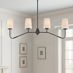 Durham 4-Light Linear Chandelier