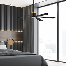 Petals 60" 6-Blade Fan w LED