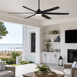 Albatross 72" 6-Blade Marine Grade Fan w LED