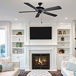 Basic-Max 52" Outdoor Black Fan